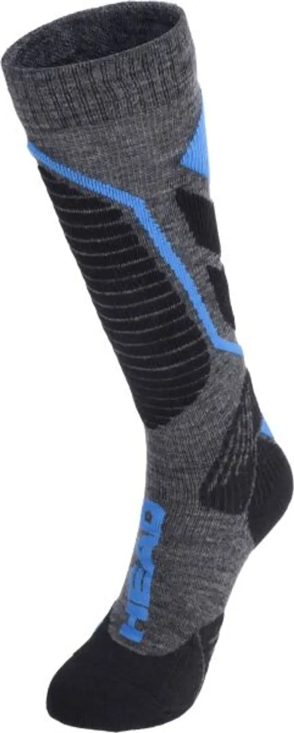 Head Head SKI PERFORMANCE KNEEHIGH 1P Ски чорапи до коляното, сиво, размер 43-46