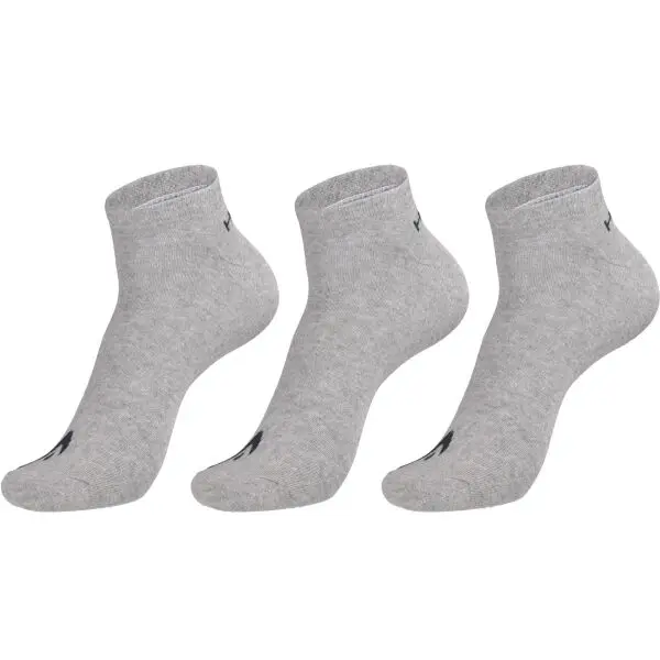 Head Head SNEAKER 3P UNISEX Ниски чорапи, сиво, размер 39-42