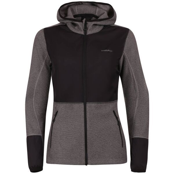 Head Head VOLANIA Дамски флийс суитшърт, тъмносиво, размер