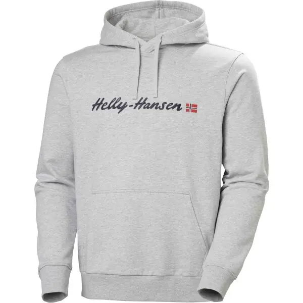 Helly Hansen Helly Hansen CORE GRAPHIC HOODIE Мъжки суитшърт с качулка, сиво, размер