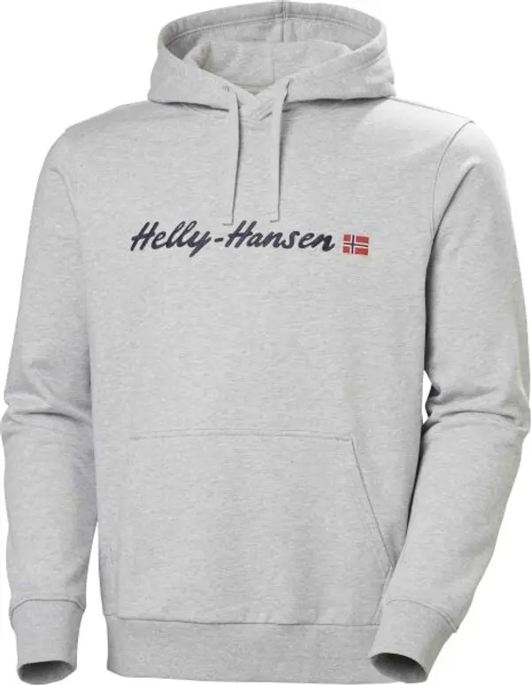 Helly Hansen Helly Hansen CORE GRAPHIC HOODIE Мъжки суитшърт с качулка, сиво, размер