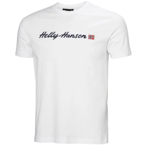 Helly Hansen Helly Hansen CORE GRAPHIC Мъжка тениска, бяло, размер