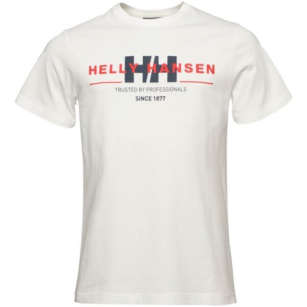 Helly Hansen Helly Hansen CORE GRAPHIC Мъжка тениска, бяло, размер