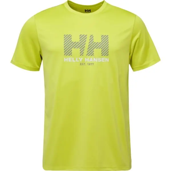 Helly Hansen Helly Hansen HH TECH GRAPHIC UPF 50+ T-SHIRT 2.0 Мъжка тениска, жълто, размер