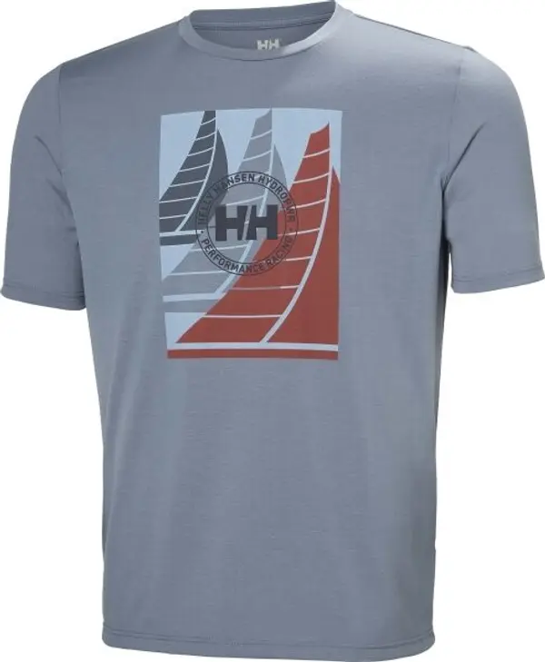 Helly Hansen Helly Hansen HP RACE GRAPHIC Мъжка тениска, сиво, размер