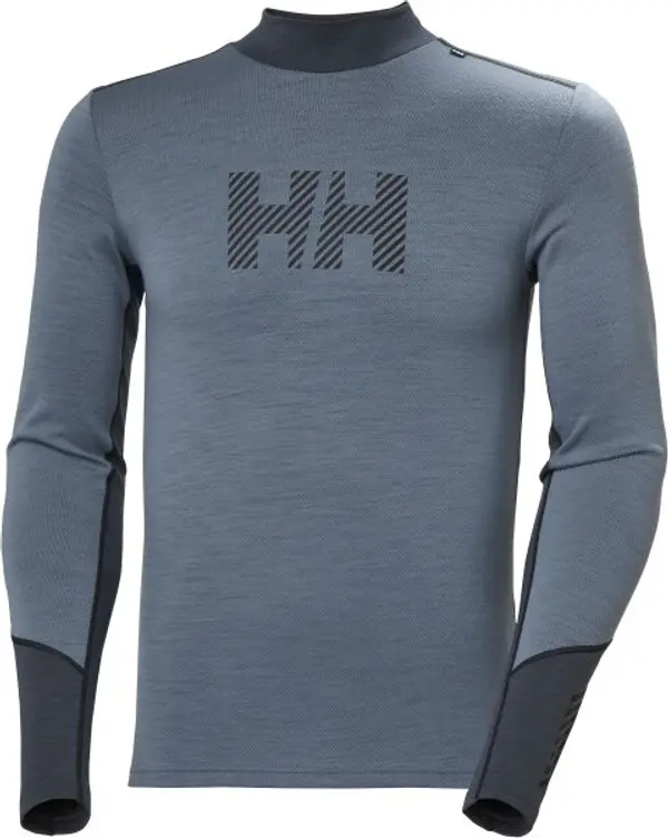 Helly Hansen Helly Hansen LIFA MERINO MIDW LOG Мъжкa блуза, тъмносин, размер XXL