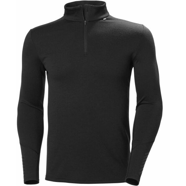 Helly Hansen Helly Hansen LIFA MERINO MIDWEIGHT 1/2 ZIP Мъжка  тениска от мерино, черно, размер