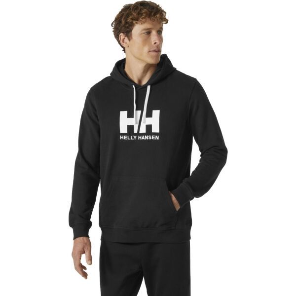 Helly Hansen Helly Hansen LOGO Мъжки суитшърт с качулка, черно, размер