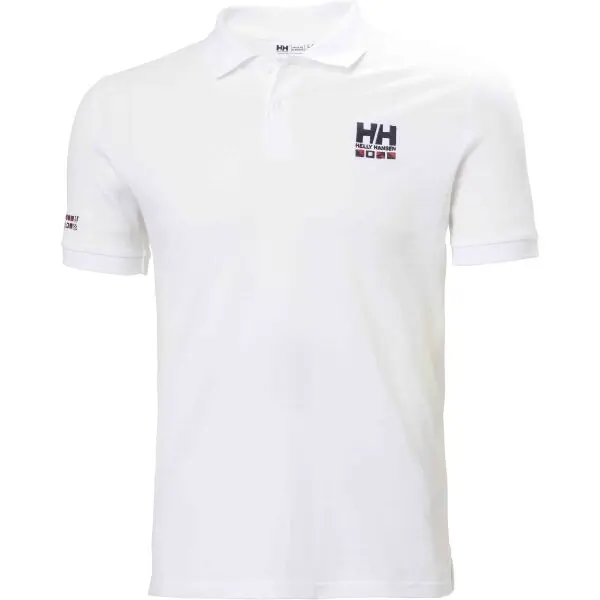 Helly Hansen Helly Hansen MESSINA GRAPHIC FITTED POLO Мъжка поло тениска, бяло, размер