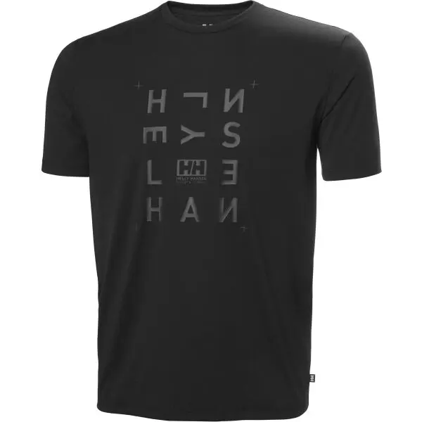 Helly Hansen Helly Hansen SKOG GRAPHIC Мъжка тениска, черно, размер