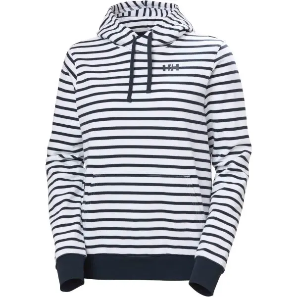 Helly Hansen Helly Hansen W CORE GRAPHIC HOODIE Дамски памучен суитшърт, бяло, размер