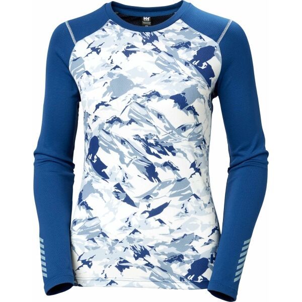 Helly Hansen Helly Hansen W LIFA ACTIVE GRAPHIC CREW Дамско високо функционално бельо, синьо, размер