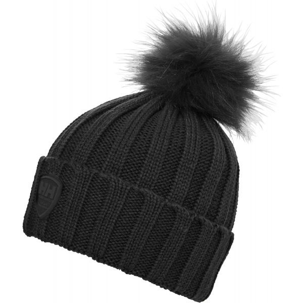 Helly Hansen Helly Hansen W LIMELIGHT BEANIE Плетена шапка с помпон, черно, размер