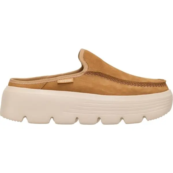 HEY DUDE HEY DUDE AUSTIN EDGE LEATHER Дамски кожени обувки тип slip-on, кафяво, размер