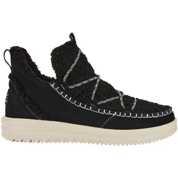 HEY DUDE HEY DUDE CAMDEN SUEDE COZY Дамски обувки, черно, размер