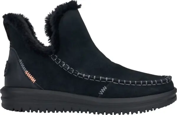 HEY DUDE HEY DUDE CAMDEN SUEDE Дамски обувки за свободно време, черно, размер