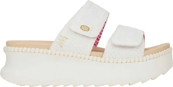 HEY DUDE HEY DUDE DELRAY Дамски чехли, бяло, размер