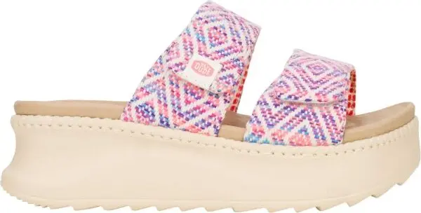 HEY DUDE HEY DUDE DELRAY SLIDE SURF BAJA Дамски чехли, розово, размер