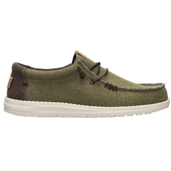 HEY DUDE HEY DUDE WALLY BRAIDED Мъжки slip-on обувки, khaki, размер