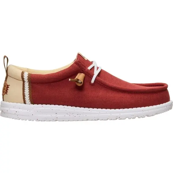 HEY DUDE HEY DUDE WALLY CRAFT LINEN Мъжки slip-on обувки, червено, размер