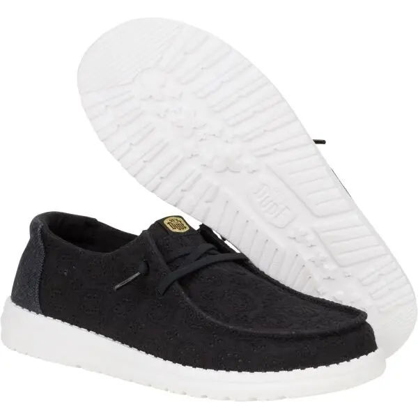 HEY DUDE HEY DUDE WENDY EYELET Дамски всекидневни обувки, черно, размер