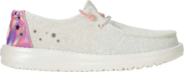 HEY DUDE HEY DUDE WENDY Y IRIDESCENT STAR Момичешки обувки, сребърно, размер