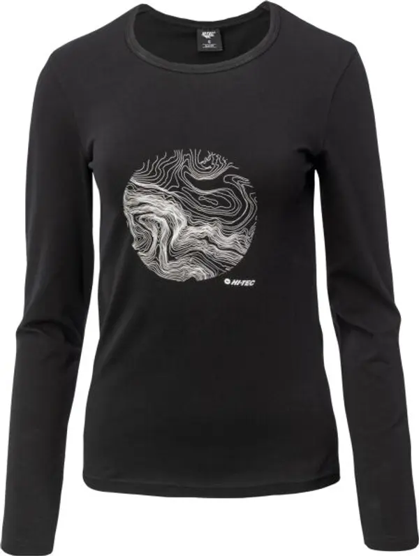 Hi-Tec Hi-Tec AKUJA LS Дамска памучна тениска, черно, размер