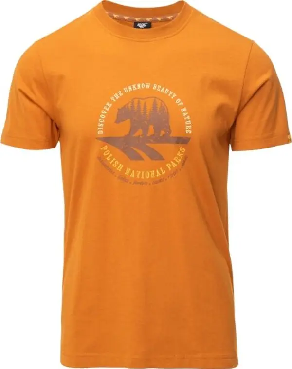 Hi-Tec Hi-Tec HORAL Мъжка памучна тениска, кафяво, размер