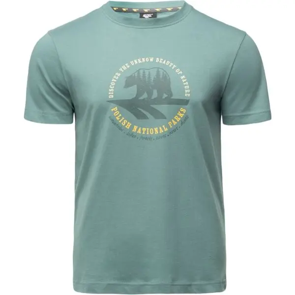 Hi-Tec Hi-Tec HORAL Мъжка памучна тениска, зелено, размер