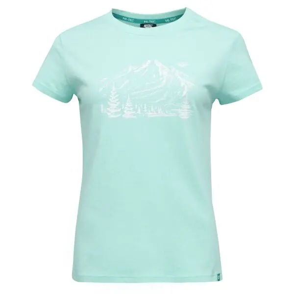 Hi-Tec Hi-Tec LADY SERENITY SP Дамска памучна тениска, тюркоазено, размер