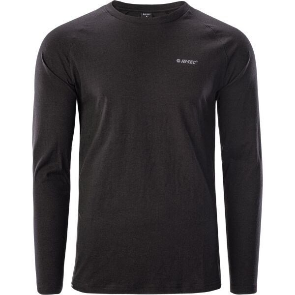 Hi-Tec Hi-Tec PURO LS Мъжка тениска с дълъг ръкав, черно, размер