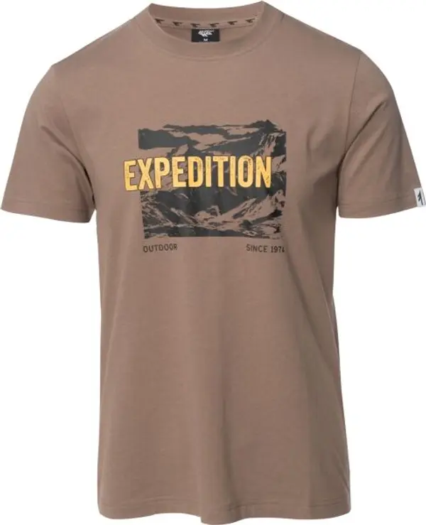 Hi-Tec Hi-Tec REMAN Мъжка памучна тениска, кафяво, размер