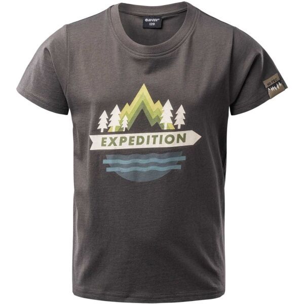 Hi-Tec Hi-Tec TOTUS JRB Детска тениска за момчета, тъмносиво, размер