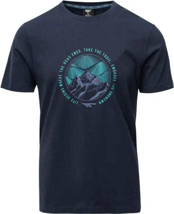 Hi-Tec Hi-Tec VILDER Мъжка памучна тениска, тъмносин, размер