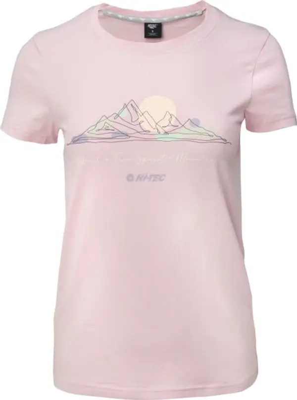 Hi-Tec Hi-Tec VILDI Дамска памучна тениска, розово, размер