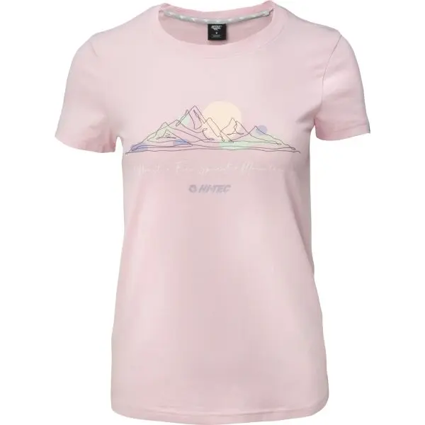 Hi-Tec Hi-Tec VILDI Дамска памучна тениска, розово, размер