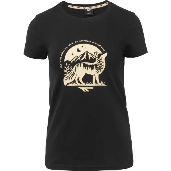 Hi-Tec Hi-Tec VOLFI Дамска памучна тениска, черно, размер