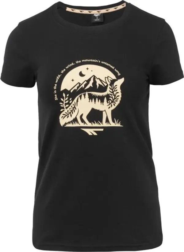 Hi-Tec Hi-Tec VOLFI Дамска памучна тениска, черно, размер