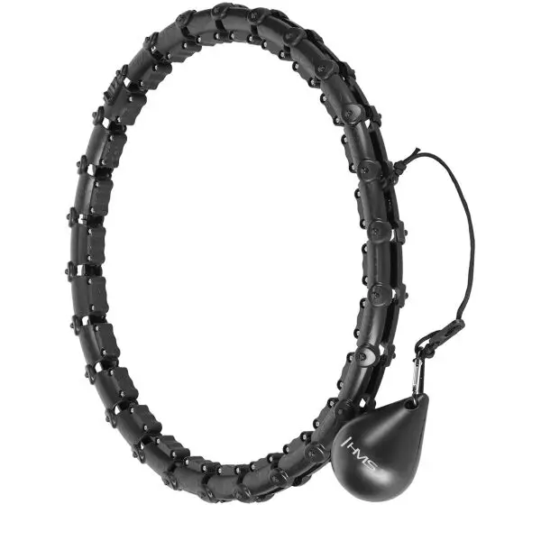 HMS HMS HHW11 PLUS SIZE Масажен хулахуп с тежест и брояч, черно, размер