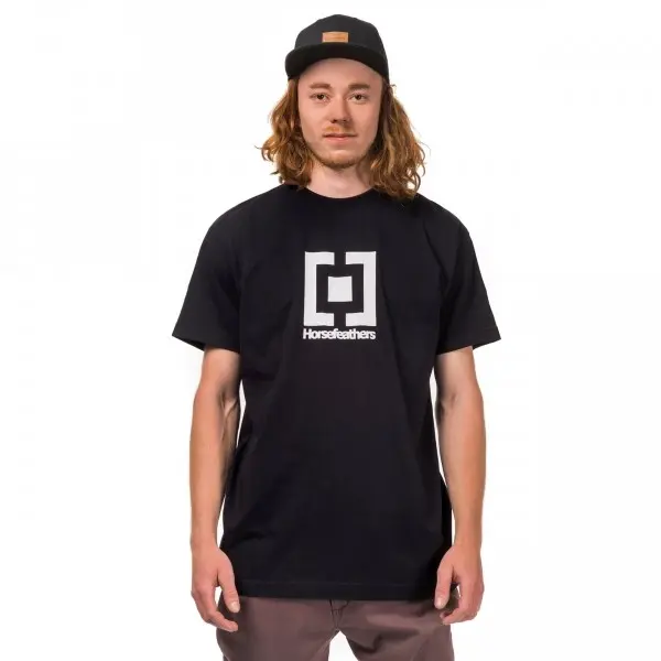 Horsefeathers Horsefeathers BASE T-SHIRT Мъжка тениска, черно, размер