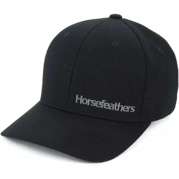 Horsefeathers Horsefeathers BECKETT CAP Flexfit шапка с козирка, черно, размер UNI
