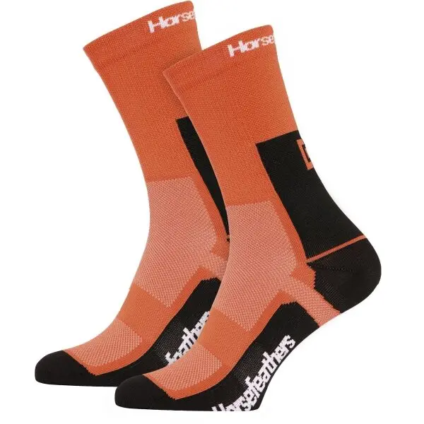 Horsefeathers Horsefeathers CADENCE LONG Чорапи за колоездене, оранжево, размер 37-39