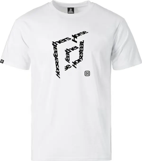 Horsefeathers Horsefeathers CUBE Мъжка тениска, бяло, размер