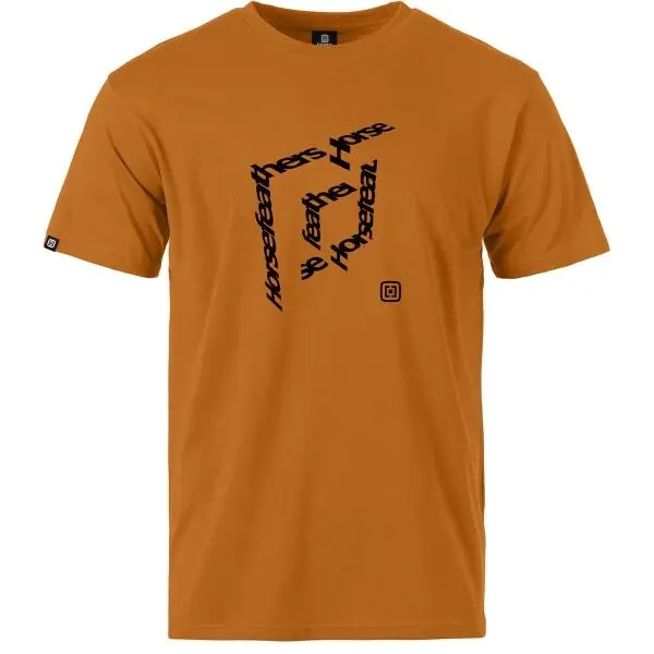 Horsefeathers Horsefeathers CUBE Мъжка тениска, оранжево, размер