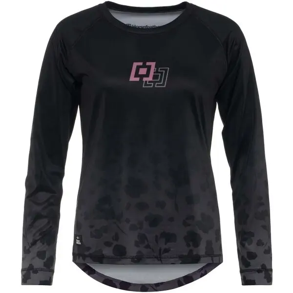 Horsefeathers Horsefeathers DECO LS Дамска колоездачна фланелка, черно, размер