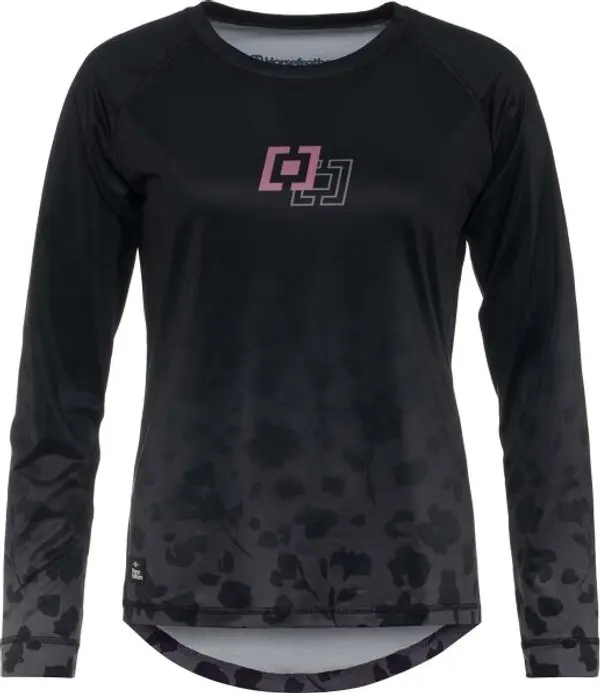 Horsefeathers Horsefeathers DECO LS Дамска колоездачна фланелка, черно, размер