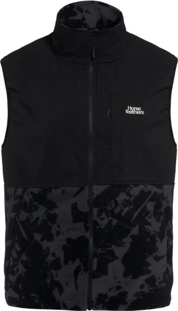 Horsefeathers Horsefeathers DUVAL FLEECE VEST Мъжко поларено елече, черно, размер