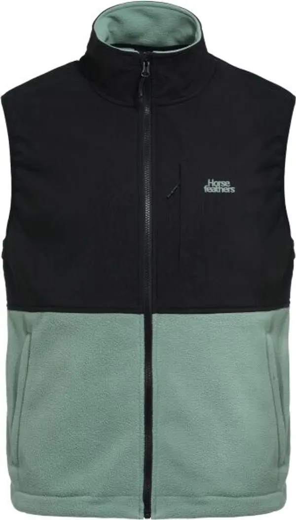Horsefeathers Horsefeathers DUVAL FLEECE VEST Мъжко поларено елече, черно, размер