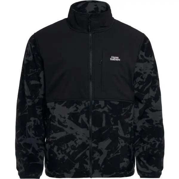 Horsefeathers Horsefeathers DUVAL Мъжки суитшърт от флийс, черно, размер