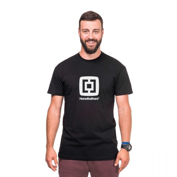 Horsefeathers Horsefeathers FAIR T-SHIRT Мъжка тениска, черно, размер